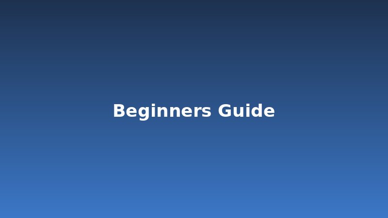 Beginner's Guide