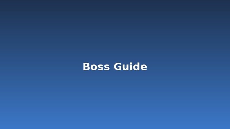 Boss Guides