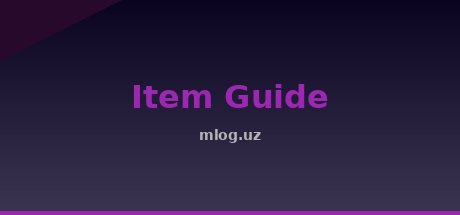 Item Guide