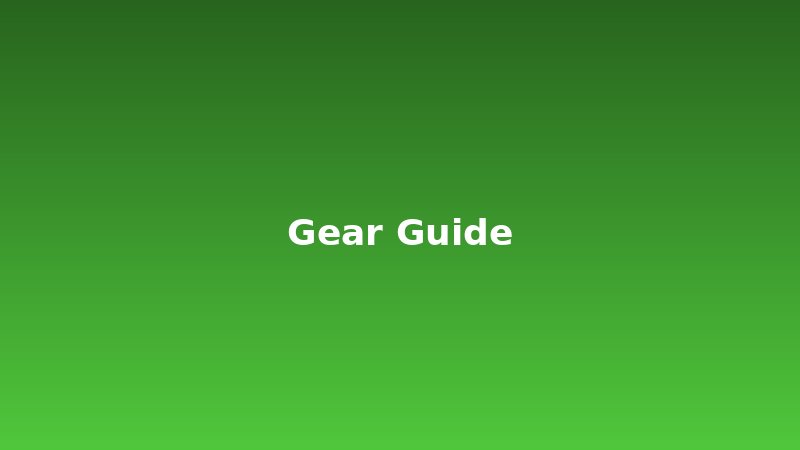 Gear Guides