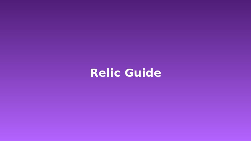 relic-guide