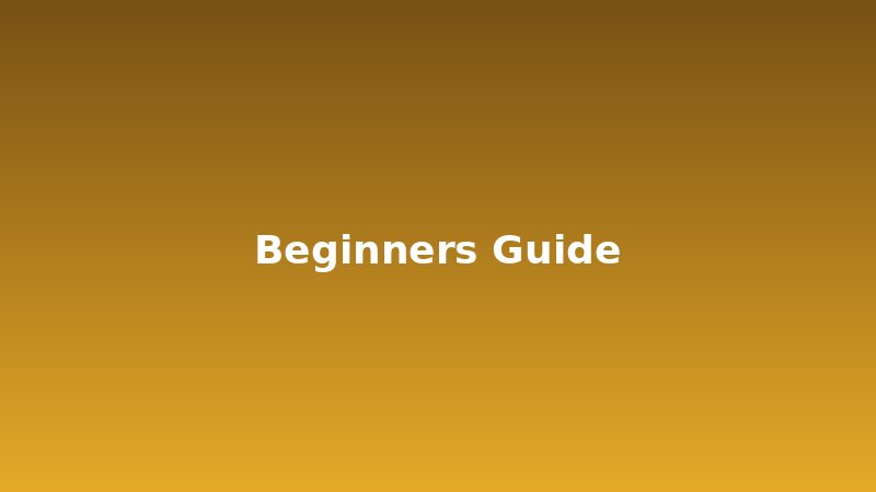 Beginner's Guide